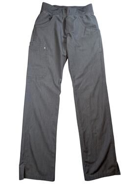 FIGS Technical Collection Gray Scrub Pant Women XXS Elastic Waist Utility Pocket